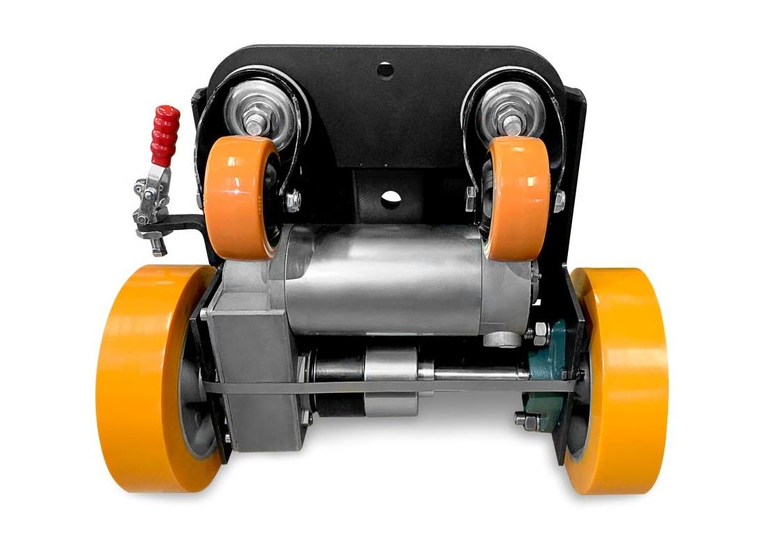 Аккумуляторная поломоечная машина с приводом на колёса Метлана М50BТ (АКБ Li-ion и ЗУ), оранжевая