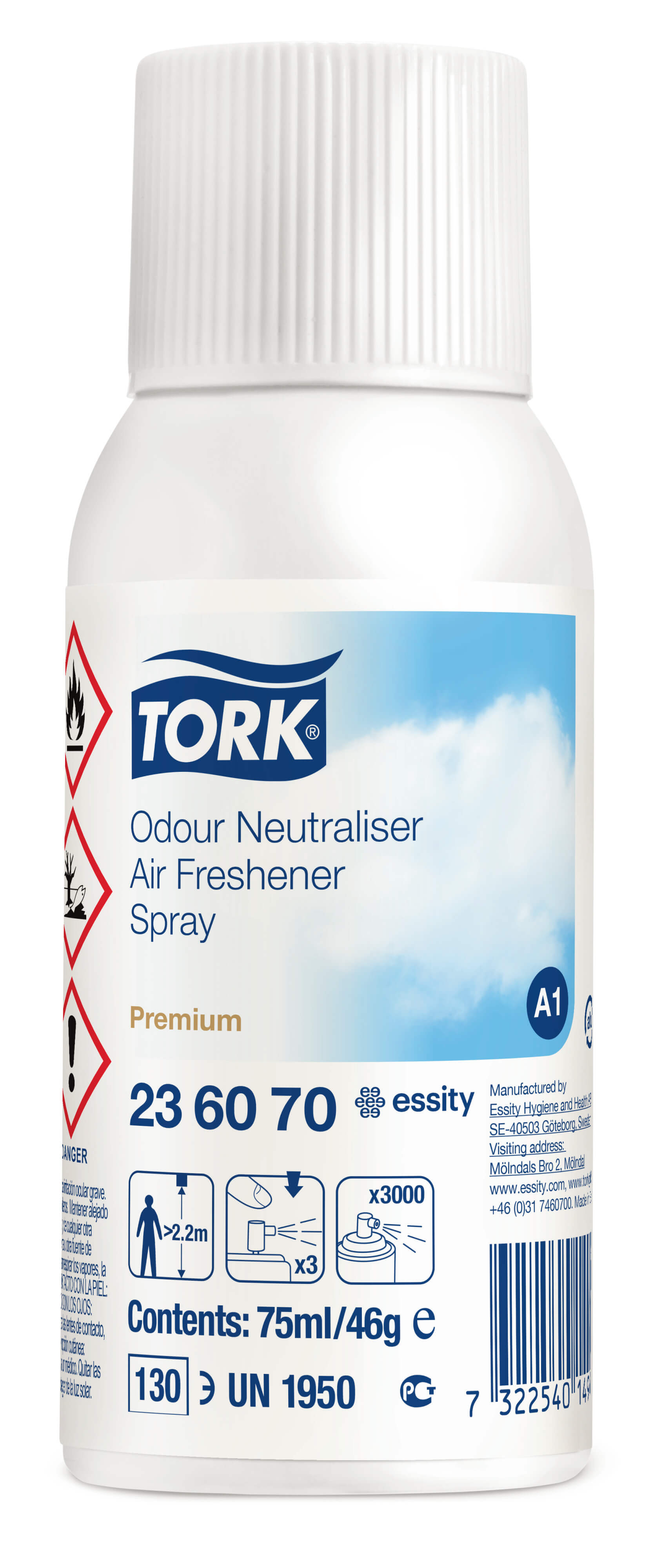 Аэрозольный освежитель воздуха Tork Premium (нейтрализатор запахов)