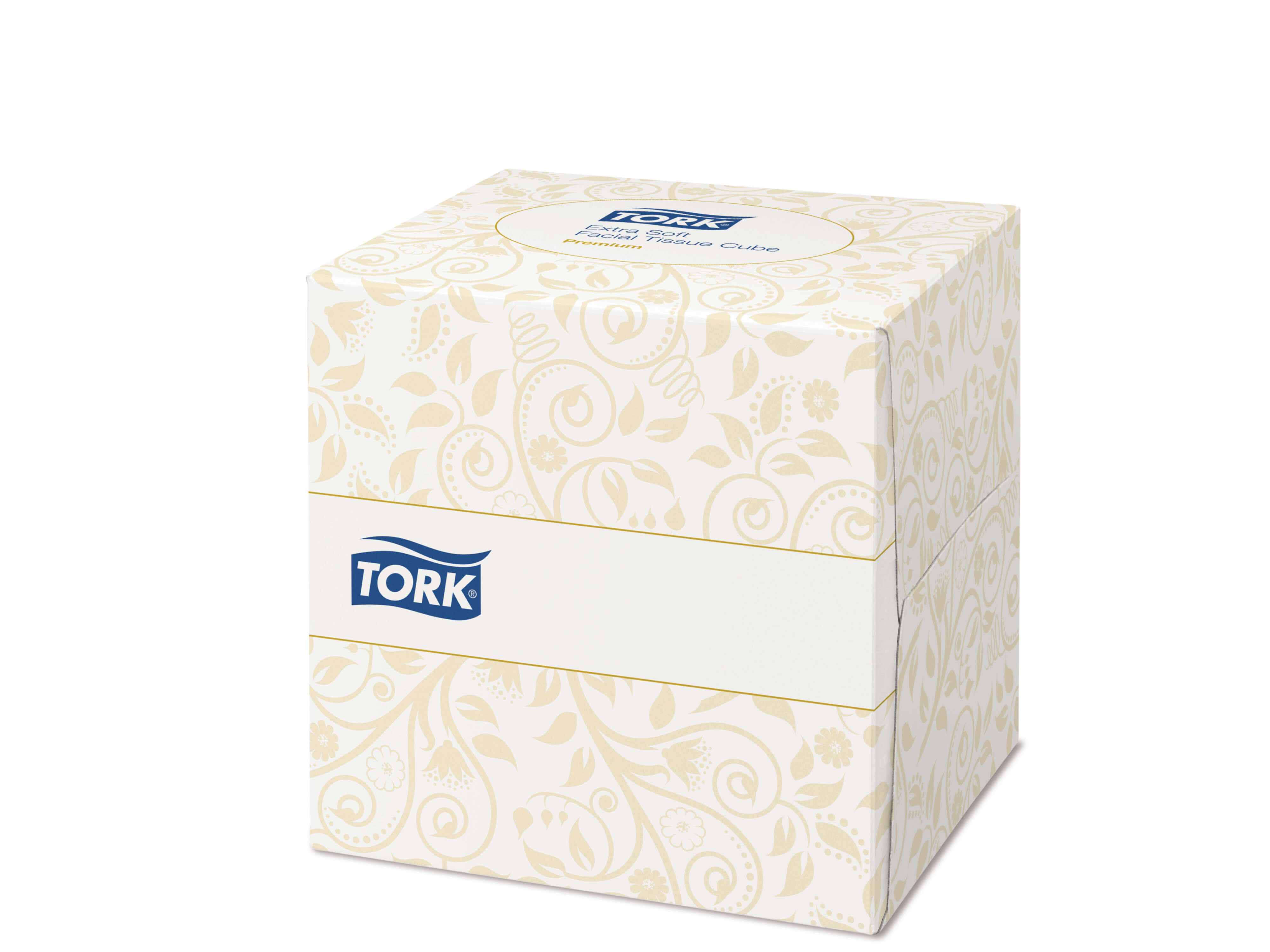 Косметические ультрамягкие салфетки для лица в кубе Tork Premium, 100 листов