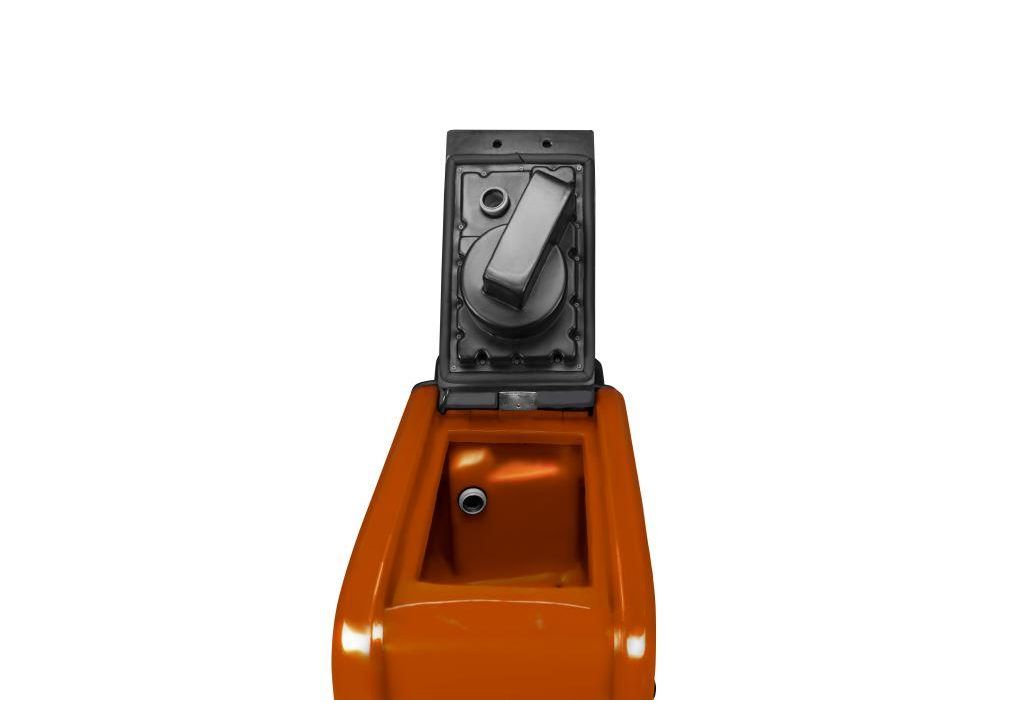 Аккумуляторная поломоечная машина толкаемого типа Метлана М50B (АКБ 76 А·ч и ЗУ), оранжевая