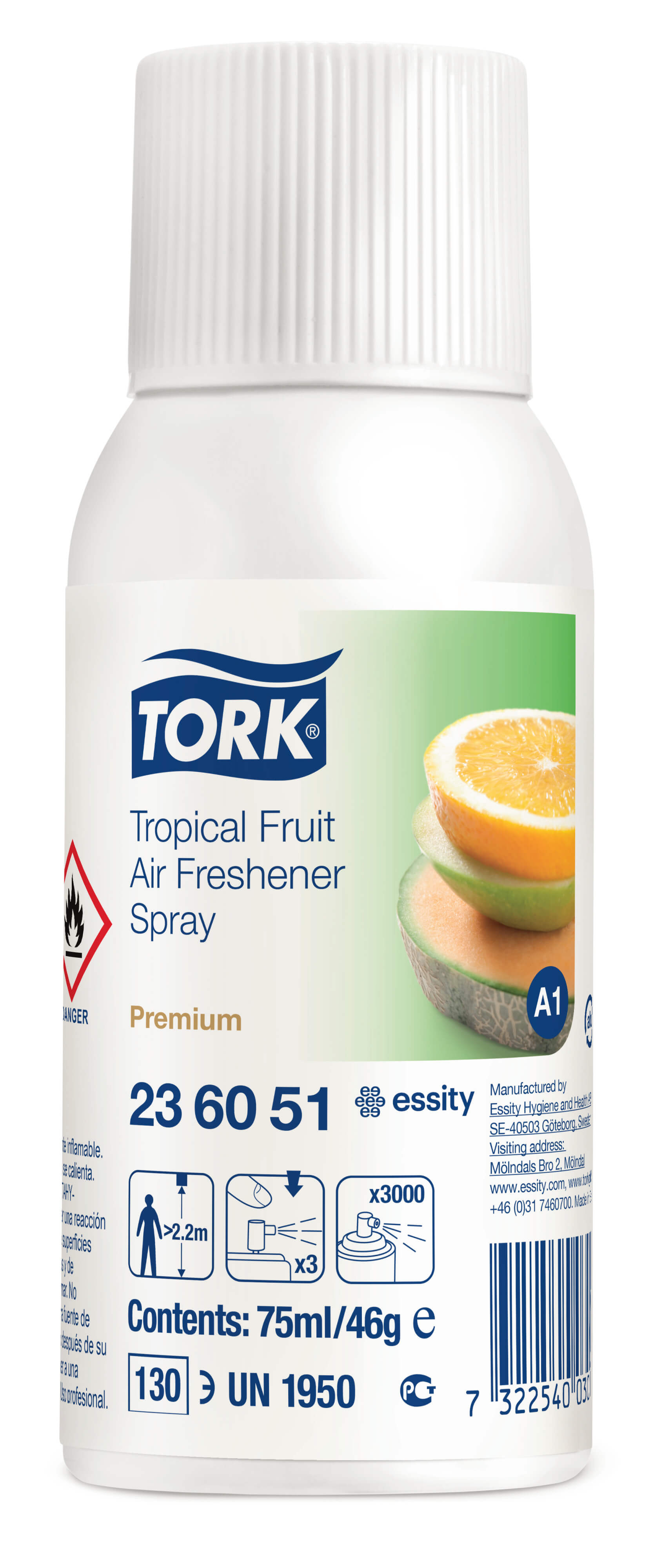 Аэрозольный освежитель воздуха Tork Premium (тропический аромат)