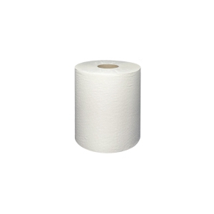 Бумажные однослойные полотенца в рулонах с центральной вытяжкой "Оптимум Макси", 240м H19,5см (белые