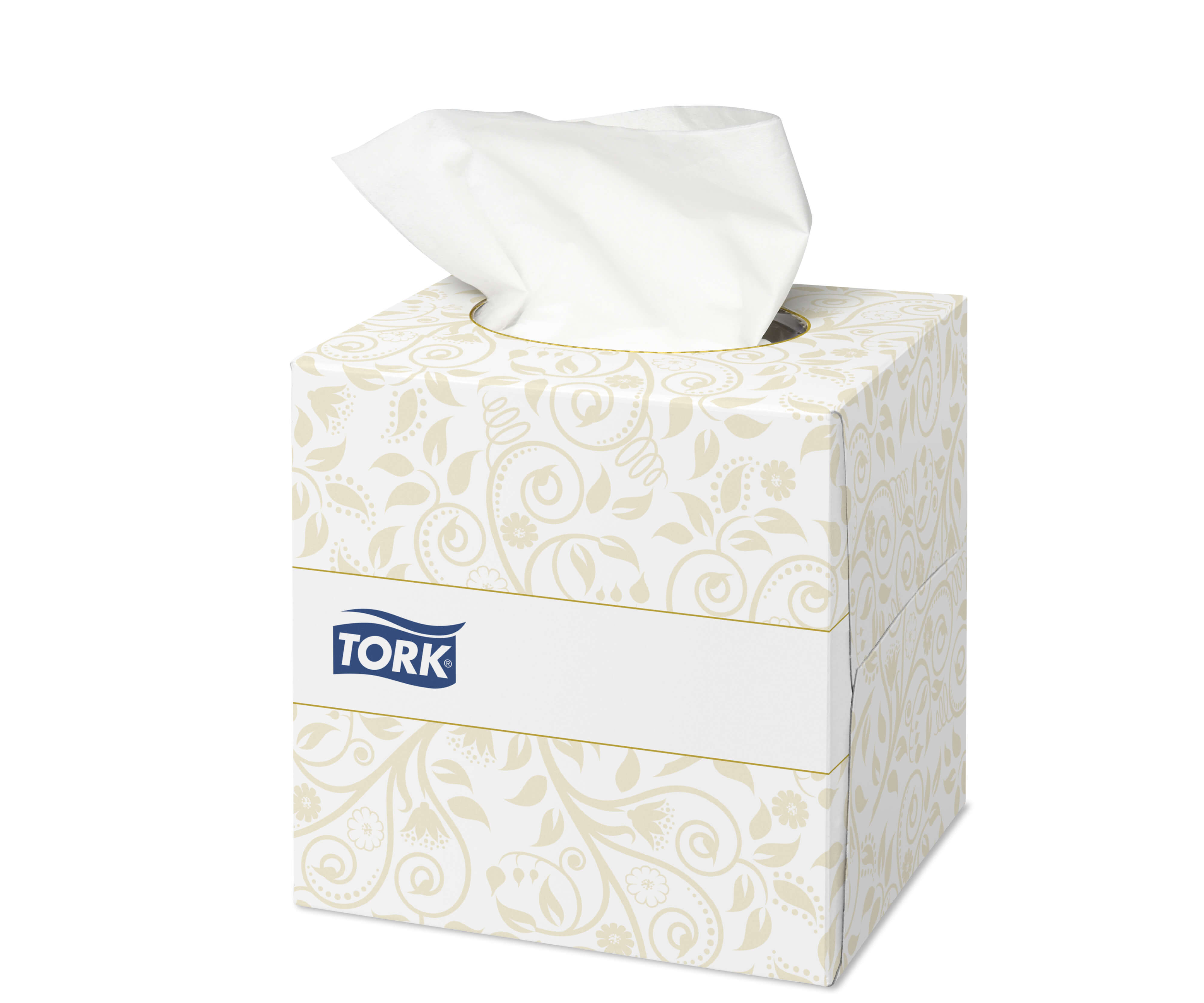 Косметические ультрамягкие салфетки для лица в кубе Tork Premium, 100 листов