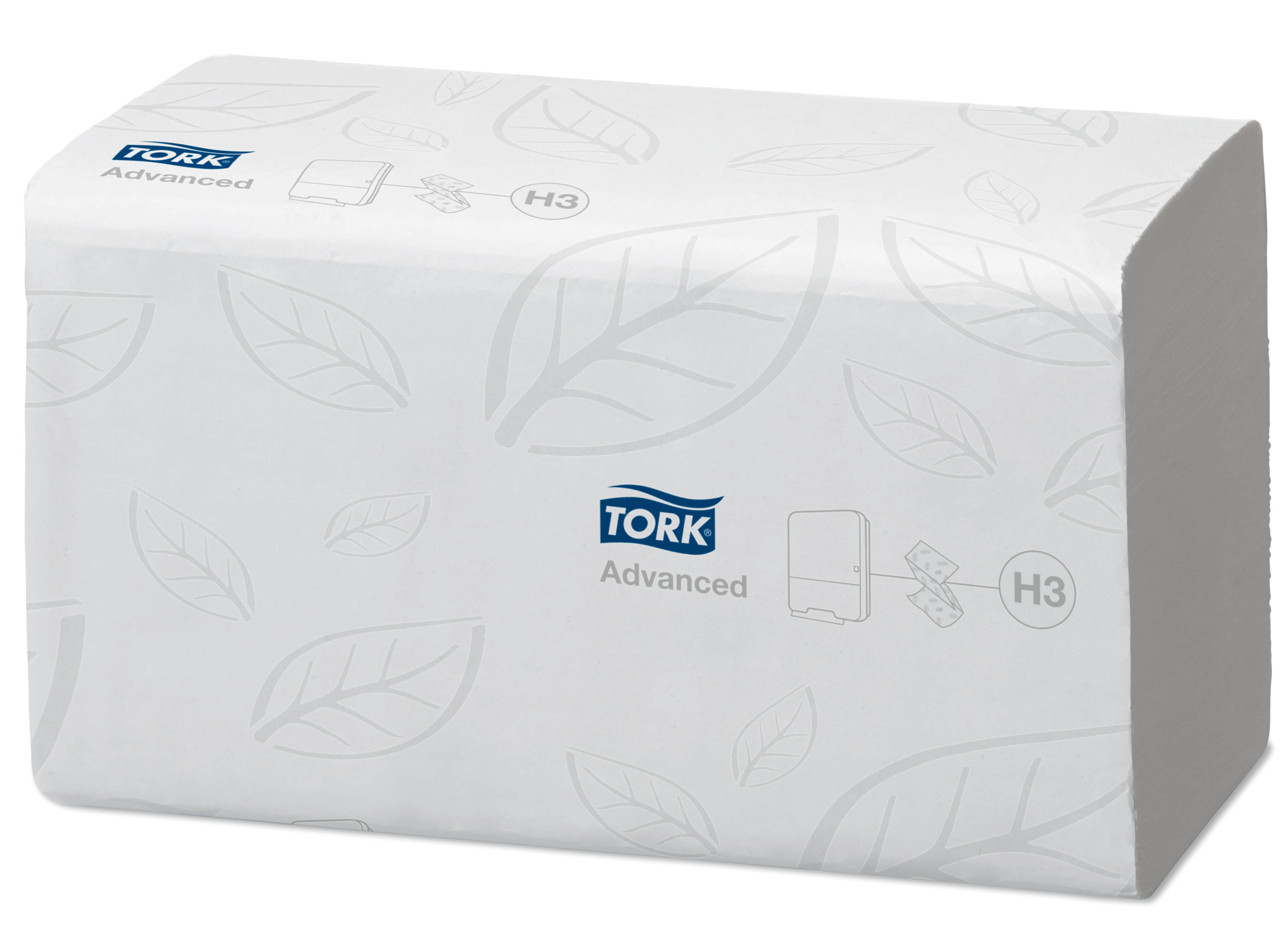 Листовые бумажные полотенца Tork Advanced двухслойные, Singlefold сложения ZZ, 250 листов (белые)