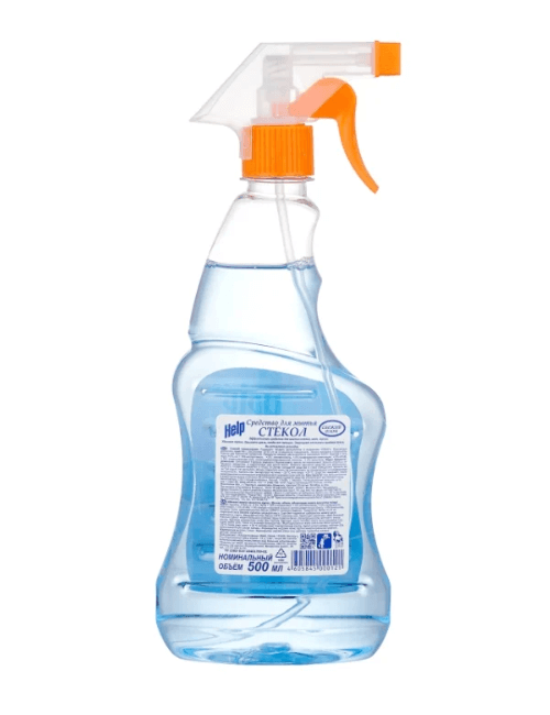 Средство для мытья стекол «Help Свежий озон», 500мл (синий)