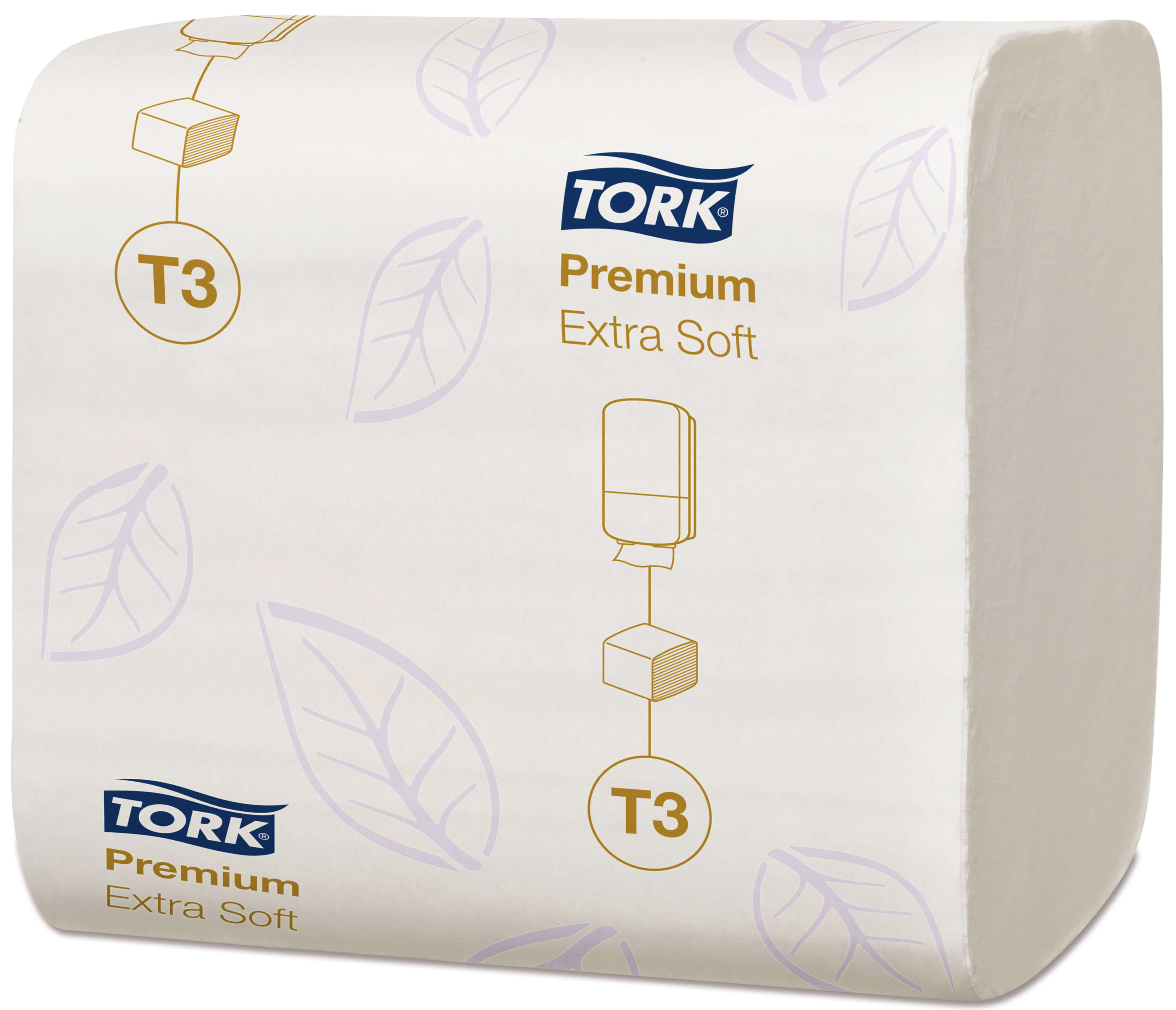 Листовая туалетная бумага двухслойная Tork Premium сложения ZZ, 252 листа (мягкая)