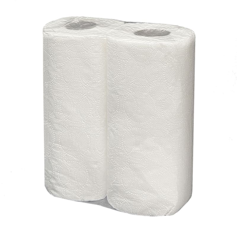 Бумажные двухслойные полотенца в рулонах с центральной вытяжкой "Топ Мини", 12,5м H20см (белые)